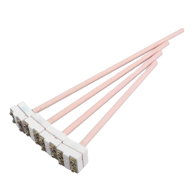 Diametro del filo 0,2–0,4 mm Sonda con sensore ad alta temperatura per forno con termocoppia in platino-rodio tipo S/B/R per metalli fusi