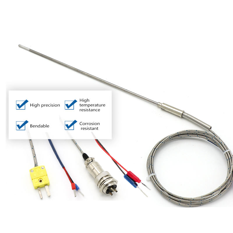 Misuratore di temperatura industriale Monitor di temperatura RTD con sensore di temperatura PT100 ad alta precisione in acciaio inossidabile