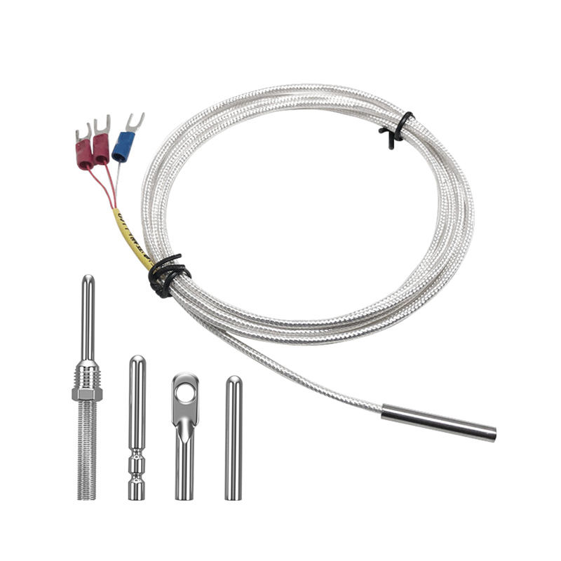 WZP-035 Sonda PT100 Cavo 5 × 35 mm 1–20 m Termometro a resistenza al platino RTD Sensore di temperatura anticorrosione impermeabile resistente alla corrosione